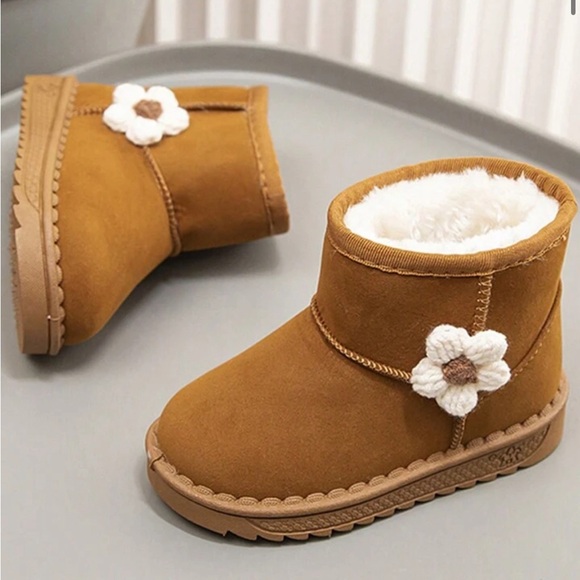 AMAZON Brown Fleece Lined Winter Toddler Boots- Size 10.5 Toddler - Picture 3 of 6